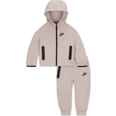 Tracksuits Nike Baby Sportswear Tech Fleece Full-Zip Set Hoodie Set 2pcs - Platinum Violet (66L050-PA1)