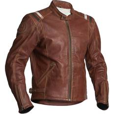 Motorcycle Jackets Halvarssons Skalltorp Leather Jacket Cognac Brown