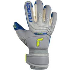 Reusch Soccer reusch Attrakt Fusion Ortho-Tec Guardian Goalkeeper Gloves - Grey/Blue