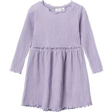 Lila Kleider Name It Organic Cotton Dress - Heirloom Lilac (13228211)