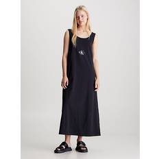 Lange Kleider Calvin Klein Maxi-Trägerkleid aus Baumwoll-Jersey