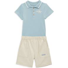 Calvin Klein Children's Clothing Calvin Klein Baby Boy's 2-Piece Bodysuit & Shorts Set Blue Months