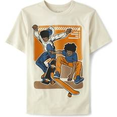 Children's Clothing The Children's Place Kid's Skateboard Graphic Tee - Hay Stack