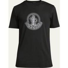 Moncler Herren T-Shirts Moncler Black Graphic T-Shirt