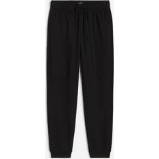 L - Men Pants H&M Regular Fit Sweatpants - Black