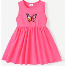Patpat Children's Clothing Patpat Toddler Girl Butterfly Print Tank Dress