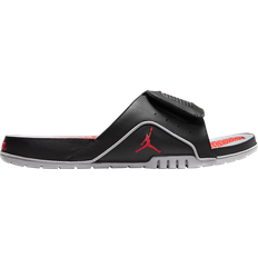 Men Slides Nike Jordan Hydro 4 Retro - Black/Cement Grey/Fire Red