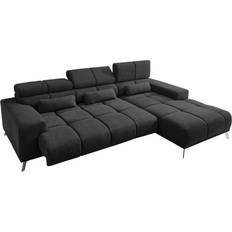 Schwarz Möbel Poco Speed ​​Black Sofa 285cm 3-Sitzer