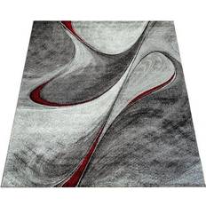 Paco Home Red Area Modern Gray