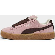 Children's Shoes Puma Girls Suede Skate Girls' Grade School Basketball Shoes Brown/Pink