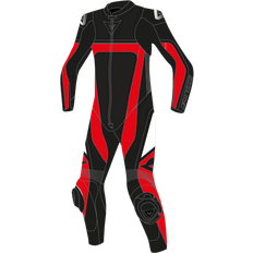 Dainese Motorcycle Suits Dainese Gen-Z Perf. Youth Leather Suit Black-Fluo Red-Black