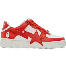 Bape Red & White STA Sneakers