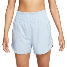 Nike Women's One Dri-FIT Ultra High Waisted 3" Brief Lined Shorts - Light Armoury Blue