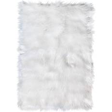 Super Area Rugs Ultra Soft & Fluffy White 48x72"