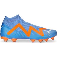 Slip-on Fußballschuhe Puma Future Match+ LL FG/AG M - Blue Glimmer/White/Ultra Orange