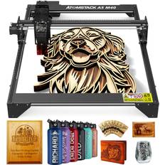 Laser engraver ATOMSTACK A5 M40 Laser Engraver, 40W Laser Engraving Cutting Machine, 5.5-7.5W Laser Power, DIY Engraver Tool for Metal/Glass Etching Kit/Wood Carving, Engraving Accuracy 0.01mm, Area16.14"x15.74"