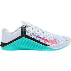 Nike Women Gym & Training Shoes Nike Metcon 6 W - Football Grey/Hyper Jade/Black/Flash Crimson