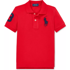 Polo Shirts Children's Clothing Polo Ralph Lauren Big Pony Mesh Knit Polo - Red