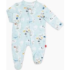Magnetic Me Children's Clothing Magnetic Me Baby Boys Printed Footie Pajamas, Blue, Newborn