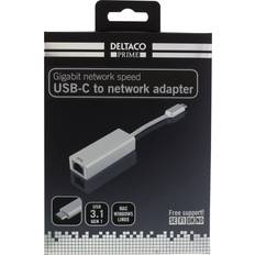 USB-C Nettverkskort Deltaco USBC-1077