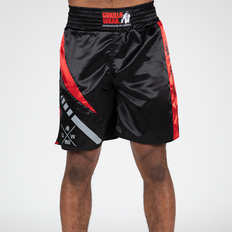 Kampsportdrakter Gorilla Wear Hornell Boxing Shorts, Black/Red