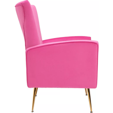 Simplie Fun Accent Chair Medium Pink Armchair 38"