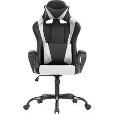 Senior Gaming Chairs BestOffice Adjustable & Ergonomic Swivel Gaming Chair - Black/White