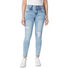 Sportswear Garment - Women Jeans WallFlower Women's Juniors InstaSoft High-Rise Sassy Skinny Jeans Standard, Ewan, Plus