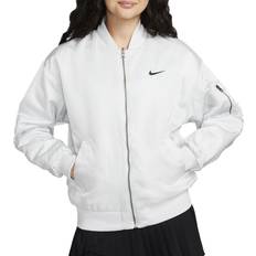 Bomber Jackets - Women Nike Women's Sportswear Reversible Varsity Bomber Jacket - Photon Dust/Black