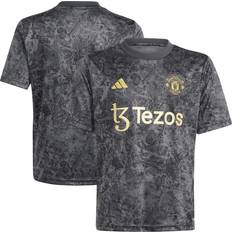 Manchester United FC T-shirts adidas Manchester United Training T-Shirt Pre Match Stone Roses Black Kids