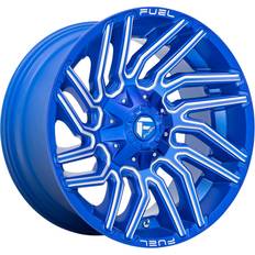 20" - Blue Car Rims Fuel 1PC D774 20X9 8X170 BLUE-MILL 01MM - D77420901750