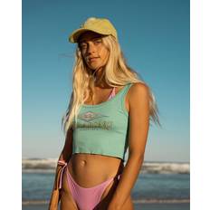 Billabong Search For Stoke Crop Tank Top Turquoise