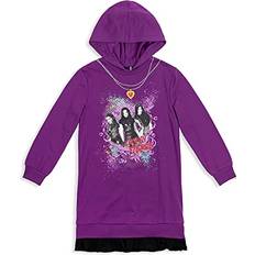 Sweatshirt Dresses Children's Clothing Disney Descendants Mal Evie Uma Girls French Terry Sweatshirt Dress - Purple