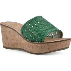 White Mountain Charges Wedge Sandal Women's Green Sandals
