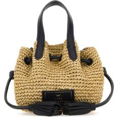 Anya Hindmarch Raffia Small Drawstring Handbag
