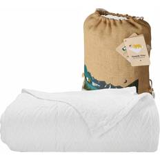 Blankets California Design Den Soft & Cool Summer Herringbone Bed Blankets White (274.32x)