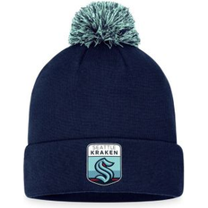 Sports Fan Apparel Fanatics Men's Branded Deep Sea Blue Seattle Kraken 2023 NHL Draft Cuffed Knit Hat with Pom