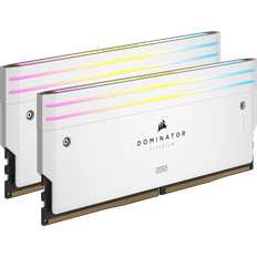 Corsair 48 GB - 6000 MHz - DDR5 RAM minne Corsair Dominator Titanium RGB White DDR5 6000MHz 2x24GB (CMP48GX5M2B6000C30W)