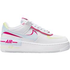 Nike Air Force 1 - Women Shoes Nike Air Force 1 Shadow W - White/Fireberry/Light Lemon Twist/Blue Tint