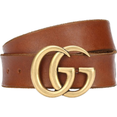 Women Accessories Gucci Double G Buckle Belt - Brown