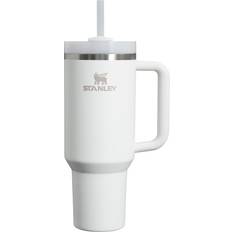 White Travel Mugs Stanley Quencher H2.0 FlowState Frost 40fl oz