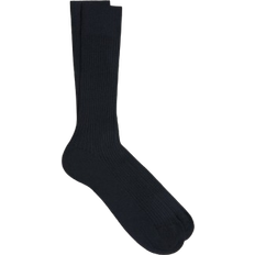 ASKET The Ribbed Cotton Sock - Dark Navy