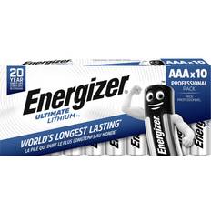 AAA (LR03) - Lithium Batterier & Ladere Energizer AAA Ultimate Lithium Compatible 10-pack