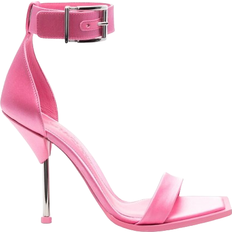Alexander McQueen Women Slippers & Sandals Alexander McQueen Satin Sandals - Pink