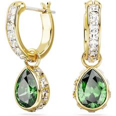 Ohrringe Swarovski Stilla Drop Earrings - Gold/Transparent/Green