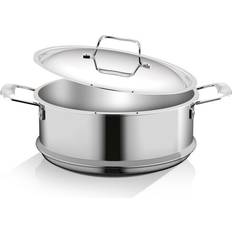 NutriChef Food Cookers NutriChef 8 Quarts Stainless Steel Steamer Pot