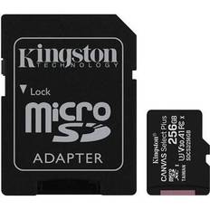256 GB Minnekort Kingston Canvas Select Plus microSDXC Class 10 UHS-I U3 V30 A1 100/85MB/s 256GB +Adapter
