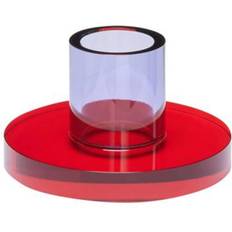 Rot Kerzenhalter Hübsch Astra Red/Purple Kerzenhalter 3.5cm