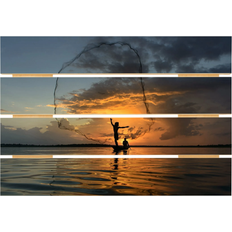 Net in the Sunset Multicolor Bild 70x48cm