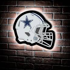 Sports Fan Apparel Evergreen NFL Dallas Cowboys Ultra-Thin LED Light Wall Sign Décor Full Replica Helmet 19.5 x 15 Made in the USA